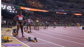 OMG Greatest 4x100M History Jamaica got destroyed by Usa Sha'Carri Richardson insane final leg