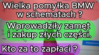 Wielka pomyłka BMW w schematach ? Zakup złych części. Zamęt. Kto za to zapłaci ? Dzień drugi BMW E91