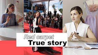 Red carpet preparation and behind the scenes Cannes film festival interview with actress Daria Zueva