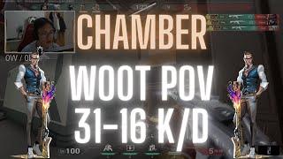 TH Wo0t POV Chamber on Icebox 31-16 K/D (VALORANT Pro POV)