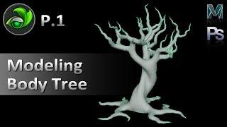 Game Artist | Modeling Body Tree - P01 with Autodesk Maya 2017 | Game Design