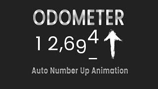 Odometer Counting Up Animation Using HTML And CSS | Rizowan Ahmed Safi