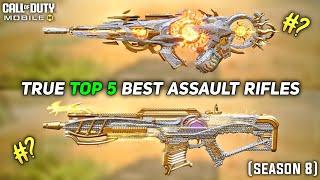 True top 5 best Assault Rifles in Cod Mobile Season 8 (2024) #codm