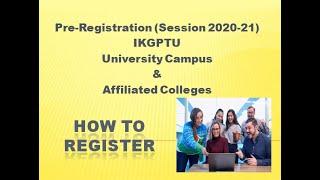 Pre Registration for Admission 2020-21 |  How to register |  Registration process