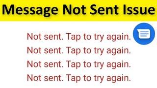 How To Fix Message Not Sent. Tap To Retry Again Error - Android Mobile