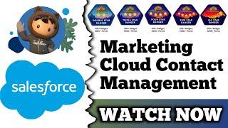 Marketing Cloud Contact Management | Salesforce Trailhead | Quiz Solution