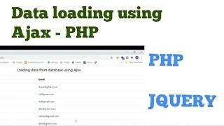 Data show  without refreshing the page | jQuery Ajax - PHP | JavaScript Tutorials | Hindi Urdu