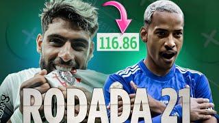 MELHOR TIME RODADA #21 | CARTOLA FC 2024 | DICAS PARA MITAR E FAZER 100 PONTOS