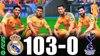 FC 25 | RONALDO, MESSI, MBAPPE, NEYMAR, ALLSTARS | Real Madrid 103-0 SPURS | UCL FINAL 2024 | PS5 4K