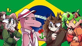 I showed my friends BRAZILIAN LEGENDS & EXPRESSIONS! [FT. @SmokeeBee  @b_peanutbuttr]