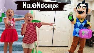 Hello Neighbor in Real Life! Gross Smashers & Bigger LOL Surprise Toy Scavenger Hunt!!