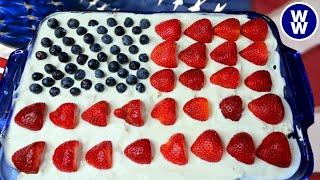 Skinny Berries & Cream Dessert🫐  Perfect WW Dessert for the 4th of July!!️Weight Watchers Recipe
