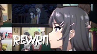 Rewrite The Stars Typography Amv  [] Bunny girl senpai [] Alight Motion Preset