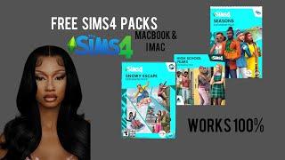 Tutorial : ALL THE SIMS 4 PACKS FOR FREE, FOR MACBOOK& IMAC