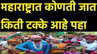 महाराष्ट्रात कोणती जात किती टक्के आहे पहा | population census of maharashtra