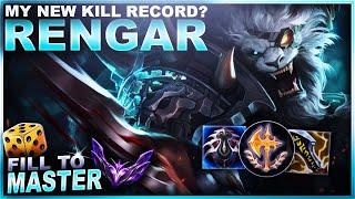 MY NEW KILL RECORD ON RENGAR? - Fill to Master | League of Legends