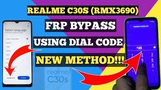 Realme C30s Frp Bypass | Realme c33 Bypass Without PC | New MethoD 2024 | Using Dial Code