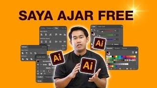 Jom Belajar Adobe Illustrator |  Graphic Design Tutorials For Beginners | FREE GRAPHIC DESIGN COURSE