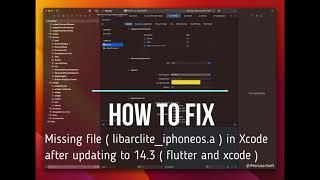 How to fix Missing file (libarclite_iphoneos.a) in Xcode after updating to 14.3  (flutter and xcode)