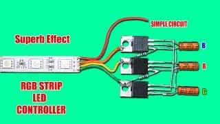 Superb Effect RGB Strip LED Controller Circuit