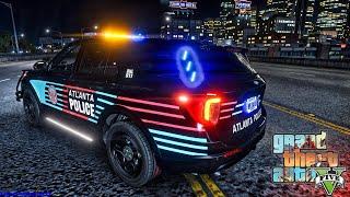 Playing GTA 5 As A POLICE OFFICER City Patrol| ATL|| GTA 5 Lspdfr Mod| 4K