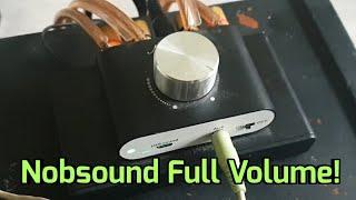 Nobsound NS-01G Mini Amplifier at FULL VOLUME!