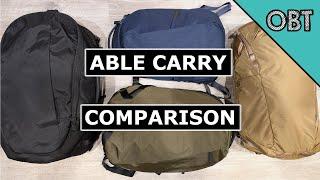 Able Carry Backpack Showdown (Comparing the Max, Daybreaker 2, Daily Plus and Thirteen Daybag)