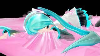 Hatsune Miku Stuck In Glue With Gooey Muddy Stretchy SFX