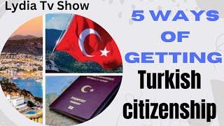 HOW TO GET TURKISH CITIZENSHIP /Turkish passport //Citizenship by investment