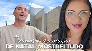 MOSTRAMOS COMO A CASA ESTÁ | TIRAMOS A DECORAÇÃO DE NATAL | FIZ RISOTO E O BOLO | Viviane Magalhães