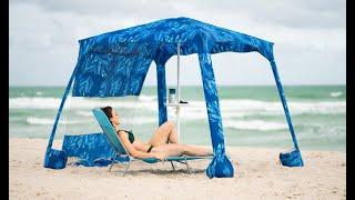 AMMSUN Beach Cabanas Beach Canopy,Easy Set Up and Take Down for Outdoor Sun