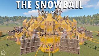 SNOWBALL V2 | THE BEST RUST ZERG BASE with FUNNEL WALL & OPEN CORE
