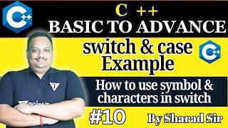 #10 Switch Case Example | How to Use Symbol & Characters in Switch? | Code Tpoint