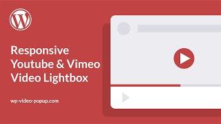 WordPress Video Lightbox Plugin - WP Video Popup