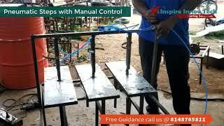 Design and Fabrication of Pneumatic Steps with Manual Control | Mechanical Mini Projects