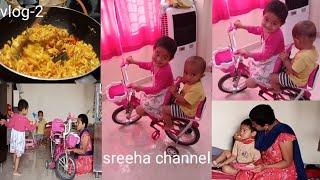 #Vlog-2 (morning busy Vlog)// cabbage egg curry by sreeha channel