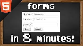 Learn HTML forms in 8 minutes 