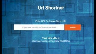 How to Create Your Own URL Shortener Using php