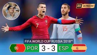 Cristiano Ronaldo shocks Spanish fans with a hat-trick in a most dramatic match at the World Cup