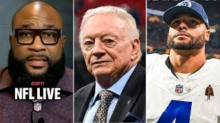 NFL LIVE | It's curtains for Jerry Jones, the Cowboys! - Marcus Spears on Dak Prescott out for year