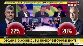 Mircea Geoană și Cristian Diaconescu îl susțin pe Călin Georgescu pentru functia de premier