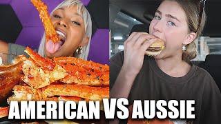 AMERICAN VS AUSTRALIAN MUKBANGERS