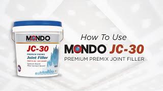 How to use: MONDO JC-30 Premium Joint Filler
