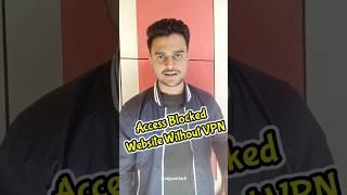 How to Access Blocked Website without VPN | Open Banned Website Without VPN | Proxyium #rajpoottech