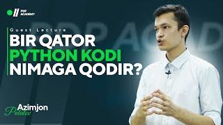 Bir qator Python kod nimalarga qodir? | Azimjon Pulatov