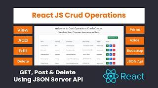 React Crud Operations with API Course Preview, Install React, PrimeReact, Axios & Json-Server