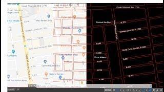 Draw maps in AutoCAD, How to sketch maps in AutoCAD 2D