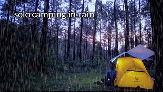 Solo Camping Relaxing in Rain ▪︎ My Warm & Comfy Tent ▪︎ ASMR