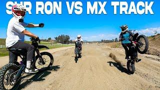 Surron Vs Full Sized Motocross Track!!