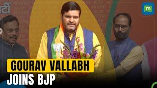 Former Congress Spokesperson Gourav Vallabh Joins BJP | Lok Sabha Elections 2024